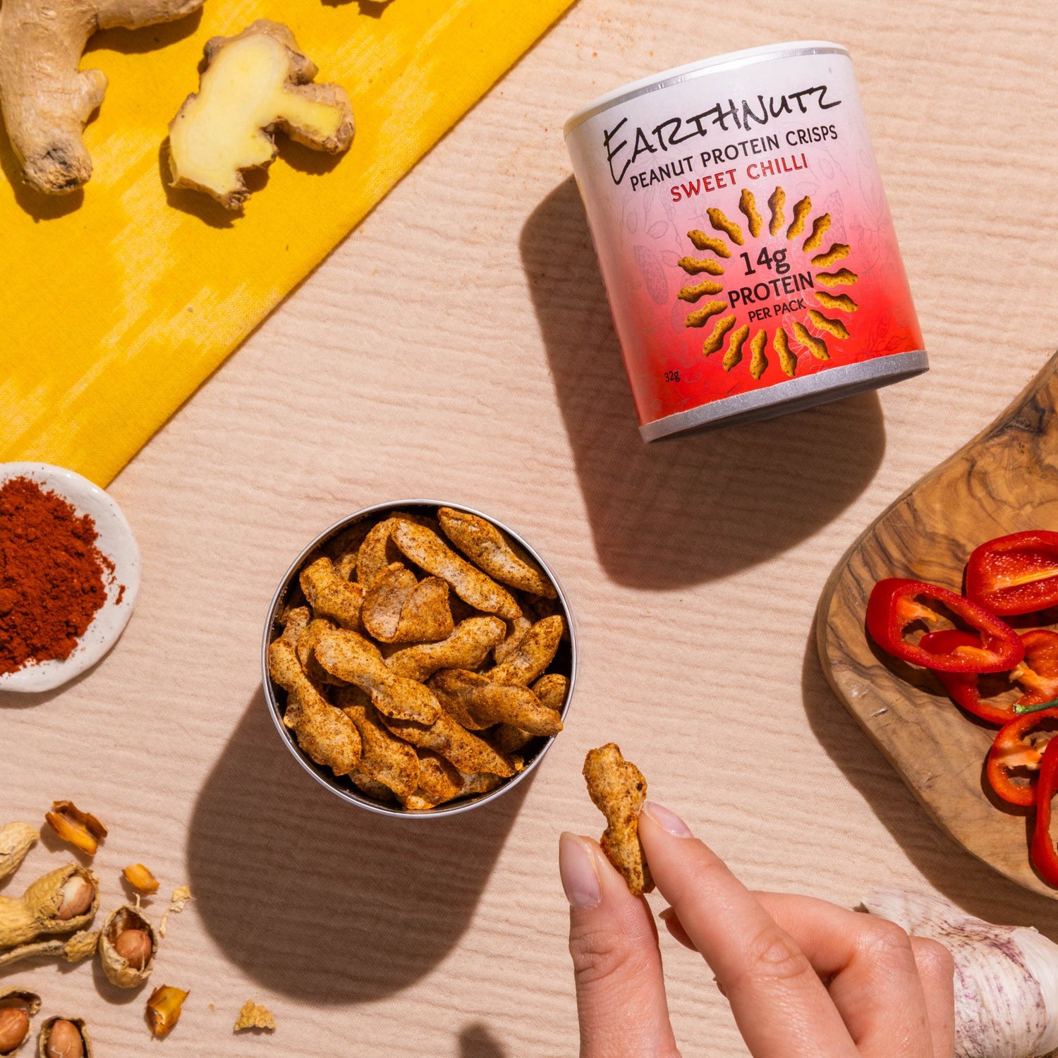 Peanut Protein Crisps - Starter Pack of 3 - Earthnutz