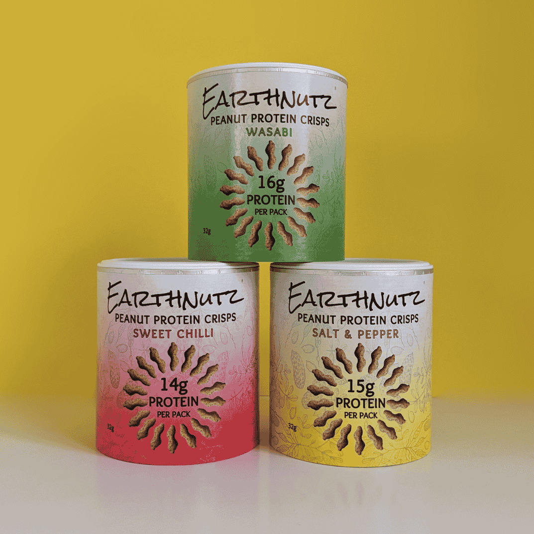 Peanut Protein Crisps - Starter Pack of 3 - Earthnutz