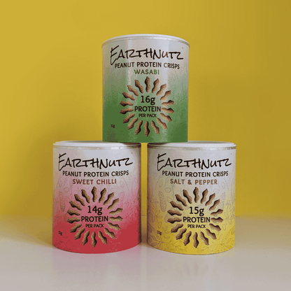 Peanut Protein Crisps - Starter Pack of 3 - Earthnutz