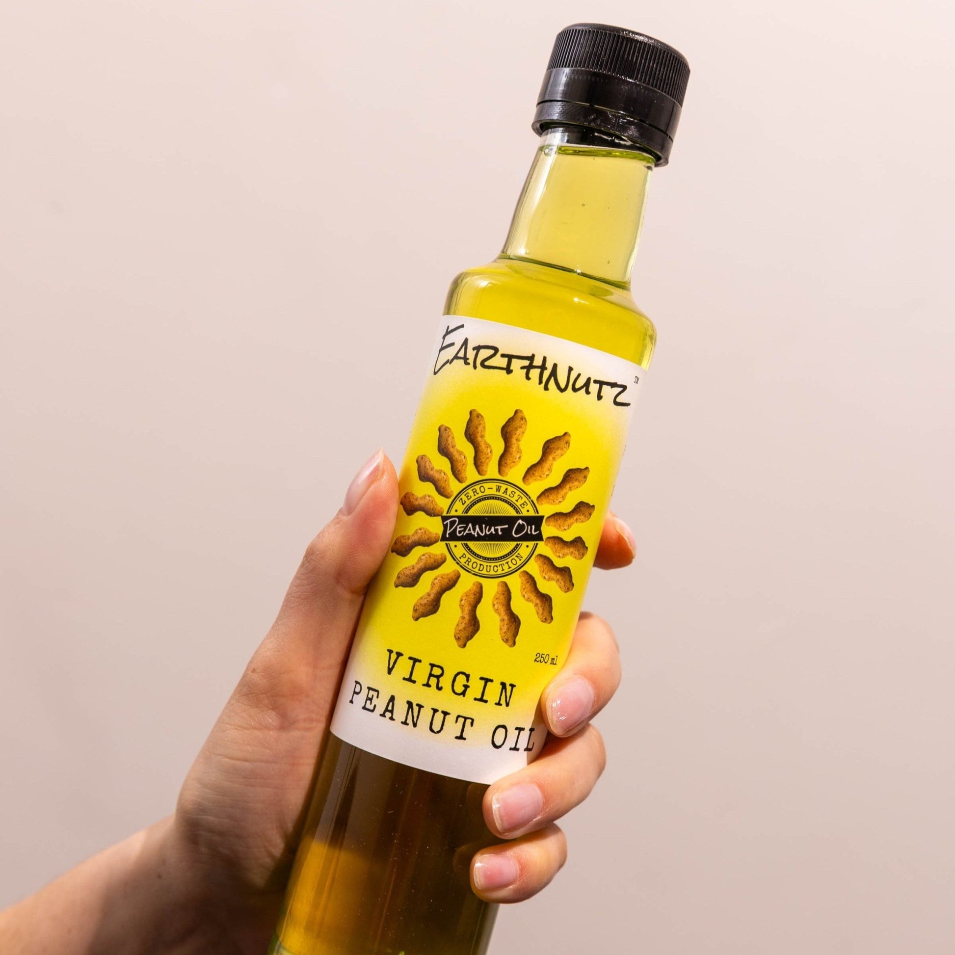 Virgin Peanut Oil - 250ml bottle - Earthnutz