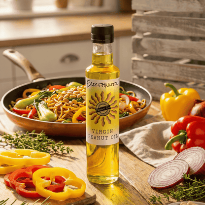 Virgin Peanut Oil - 250ml bottle - Earthnutz