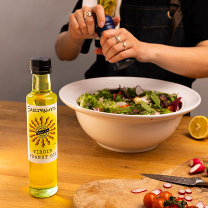 Virgin Peanut Oil - 250ml bottle - Earthnutz